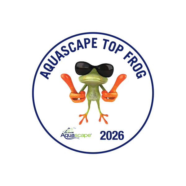 Aquascape Top Frog 2026 badge
