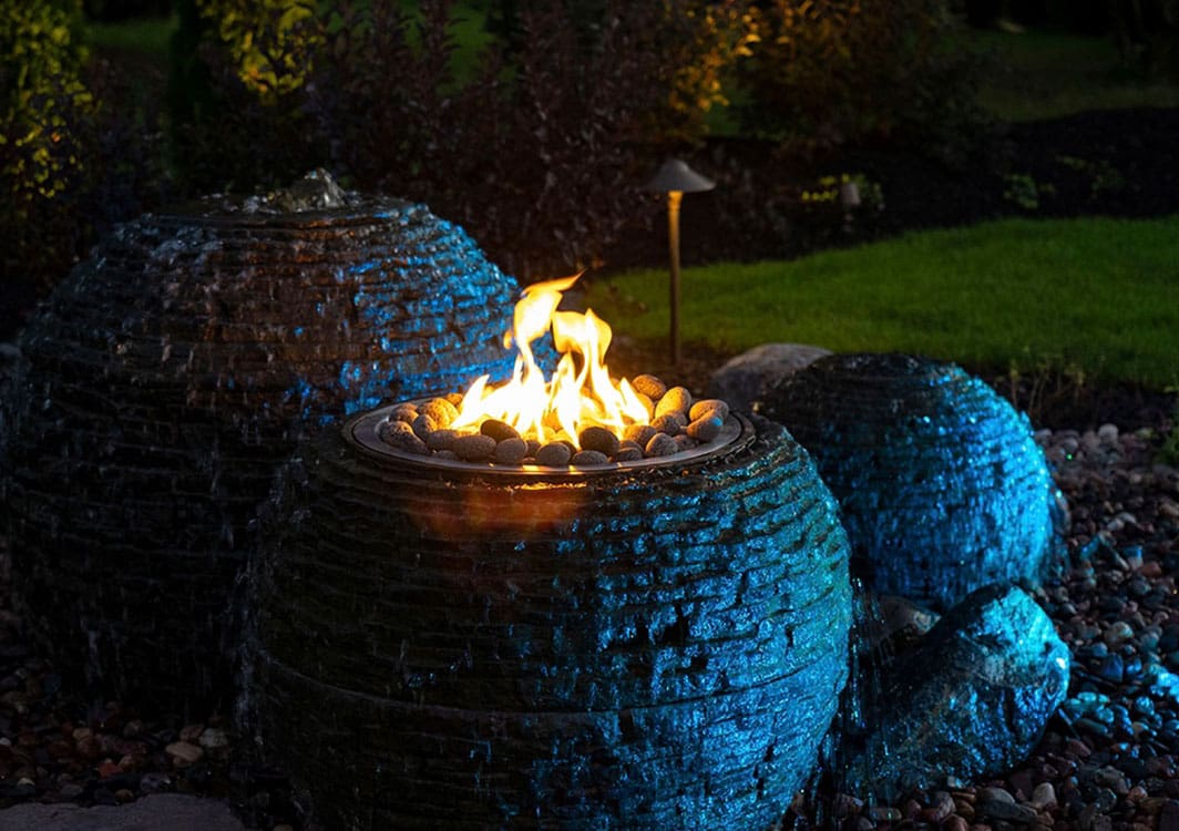 Fountainscape under installation with the basin set