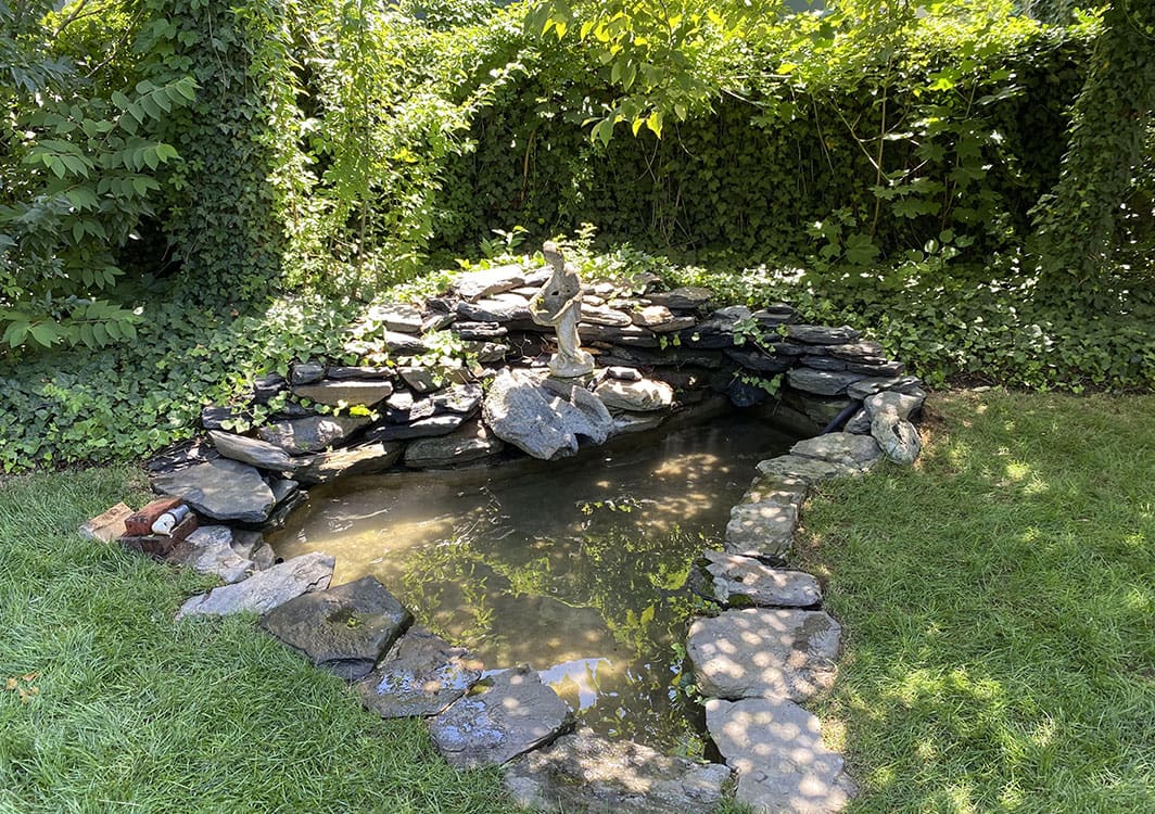 Failed pondless basin excavated for replacement
