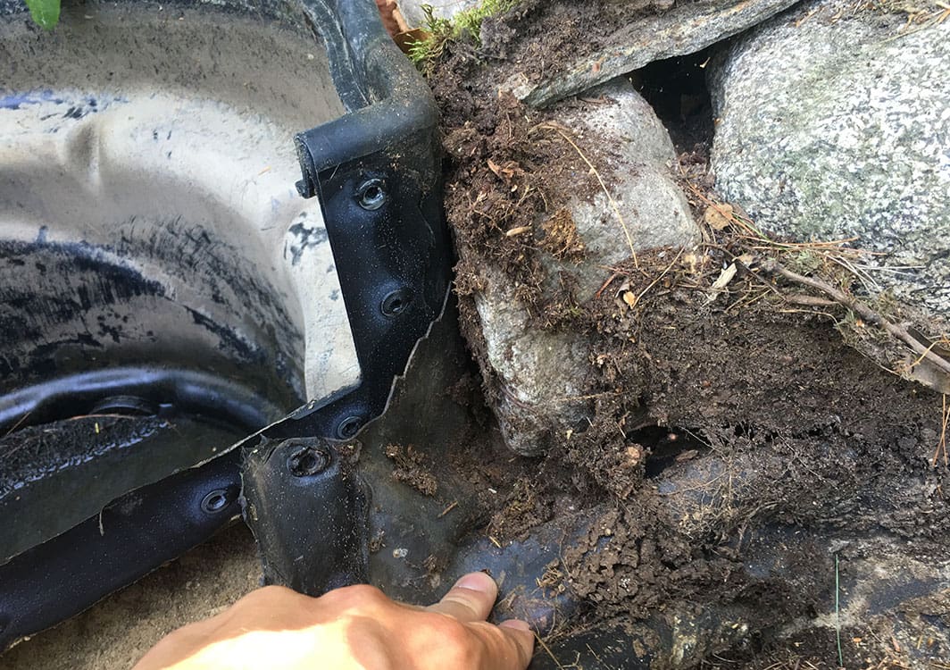 Replacing a worn pond pump during a repair visit