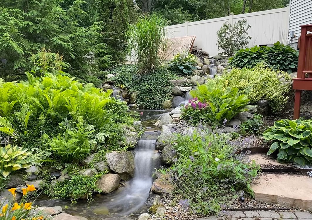 Pondless stream with river rock and cobble bed