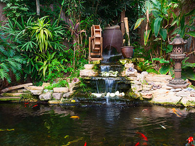 Ponds, pondless water features, fountainscapes, and high-end aquatic landscaping for Massachusetts and beyond