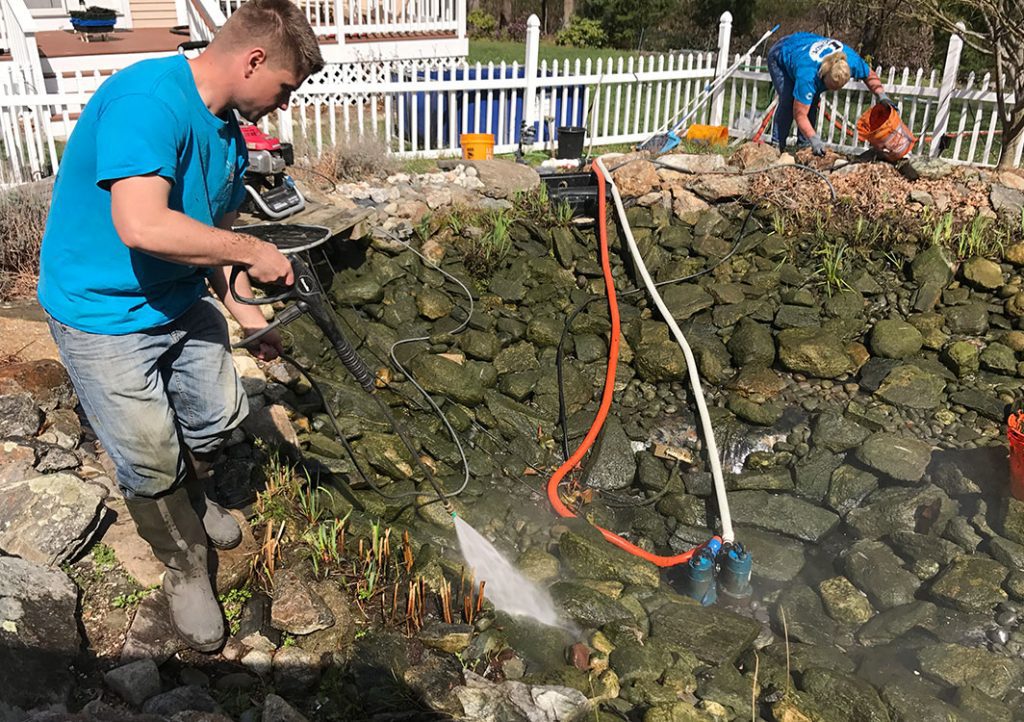 Ponds, pondless water features, fountainscapes, and high-end aquatic landscaping for Massachusetts and beyond