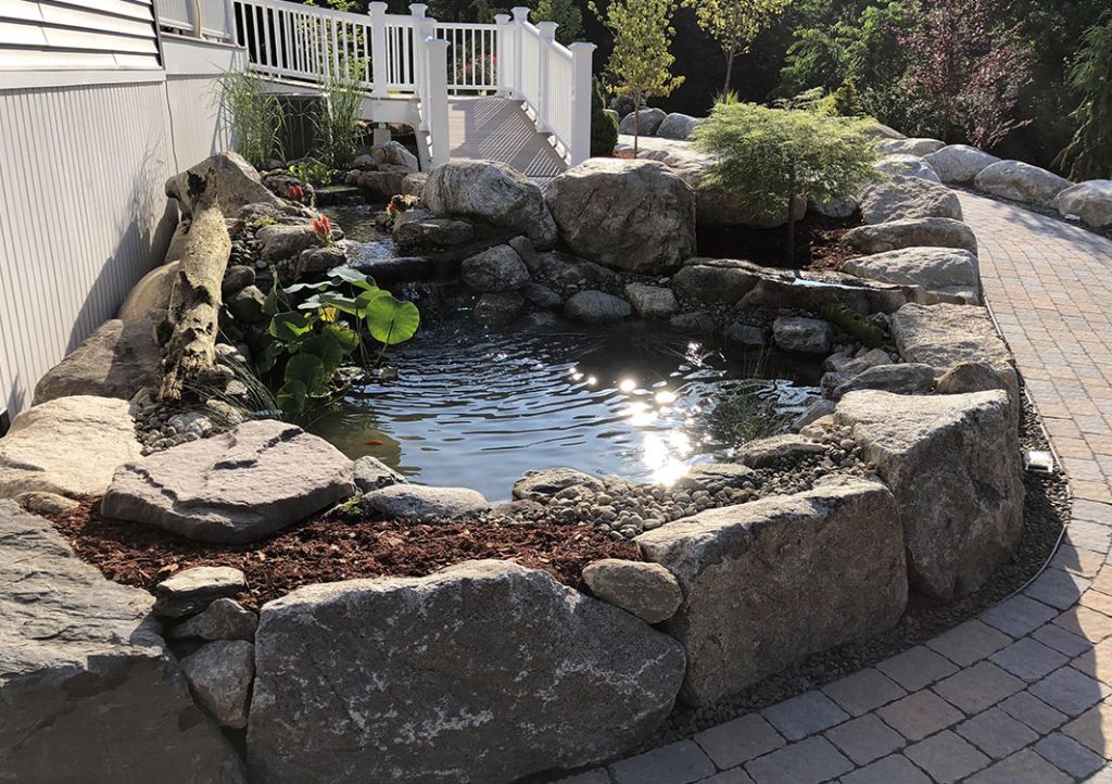 Ponds, pondless water features, fountainscapes, and high-end aquatic landscaping for Massachusetts and beyond