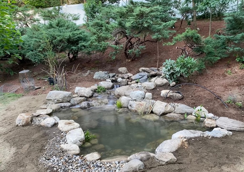 Ponds, pondless water features, fountainscapes, and high-end aquatic landscaping for Massachusetts and beyond