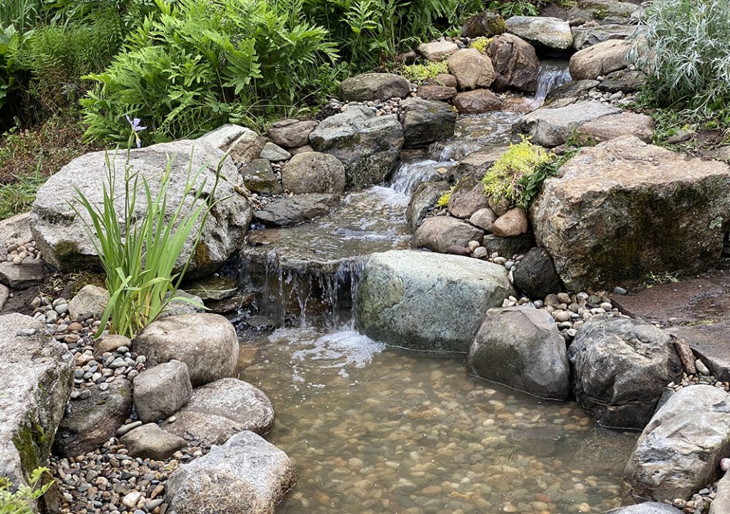 Ponds, pondless water features, fountainscapes, and high-end aquatic landscaping for Massachusetts and beyond